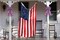 Large Patriotic Wreath Bow – Red, White & Blue Stripes Burlap Bow for Front Door, Memorial Day & 4th of July Tree Topper, Indoor/Outdoor American Flag Holiday Decoration